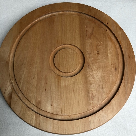 Vintage Wood Lazy Susan & NWT Trader Joe’s Spoon - Picture 4 of 8